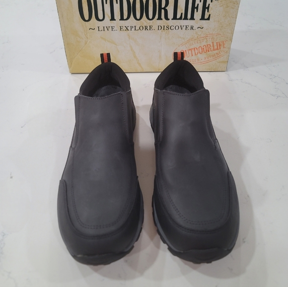 Men's Waterproof Leather Casual Shoes Size 10 - Picture 4 of 15